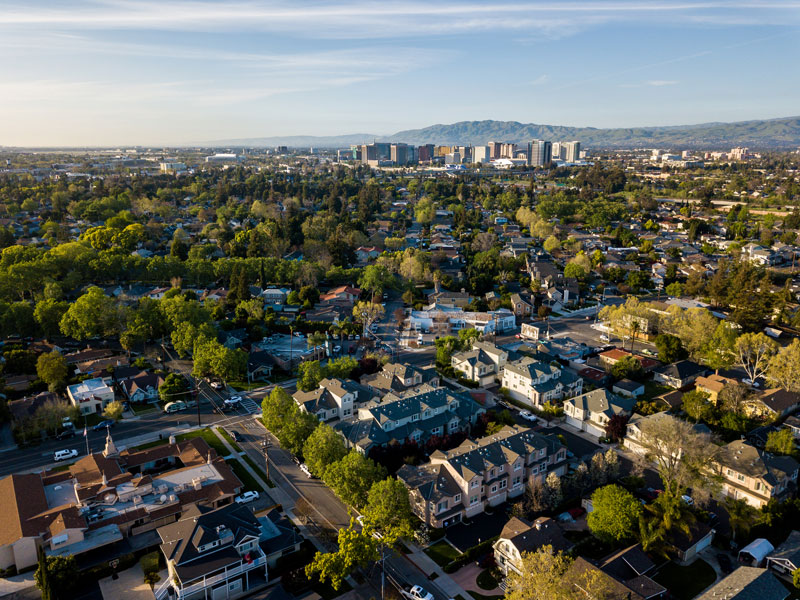 Cambrian Park, CA's aerial view